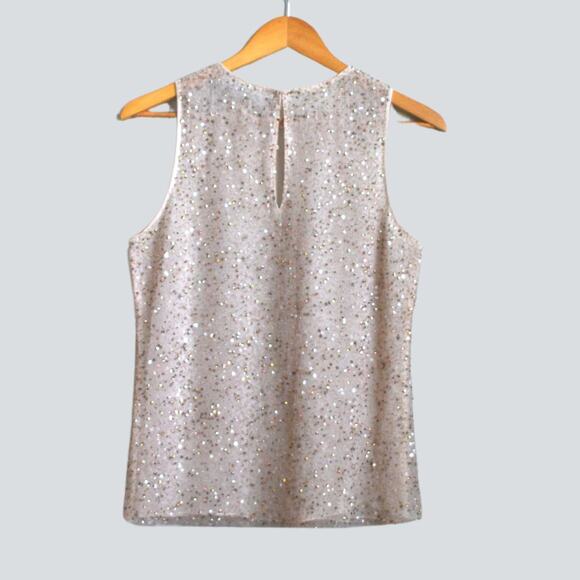 BADGLEY MISCHKA Sequin Top Size M - Picture 2 of 4